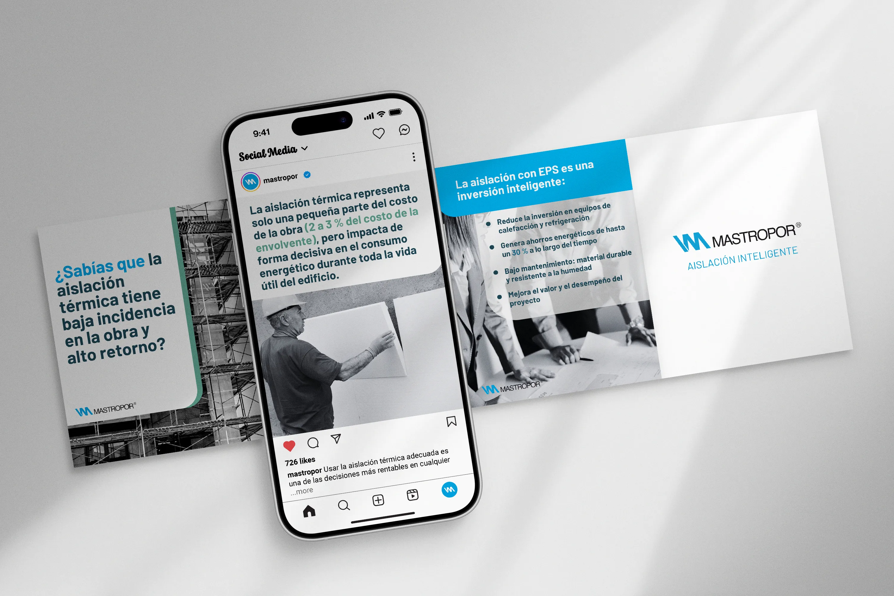Materiales y comunicación para empresas de construcción